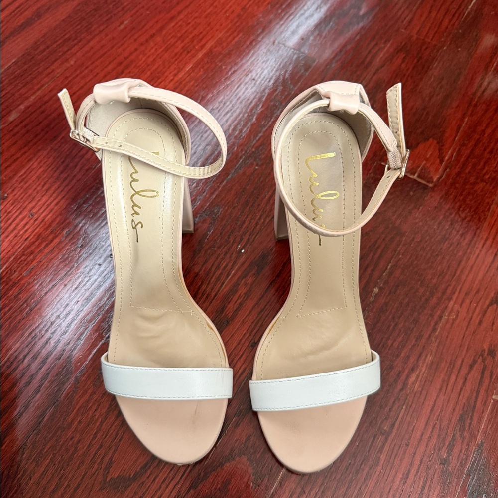 nude/white taylor heels